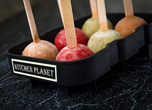 Kitchen Planet Ice Cube Trays Silicone Variety - Set Of 3, Large Ice Cube Mold For Whiskey Or Drinks, Sphere Ice Ball Maker & Diamond Ice Cube Tray With Lid, Improved Design, Funnel & Syringe Included #TOP4