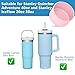 AUAUY Protective Silicone Boot for Stanley Quencher Adventure 40oz, Anti-Slip Bottom Silicone Sleeve Cover for Stanley IceFlow 20oz 30oz Sport Water Bottles, Stanley Cup Accessories