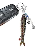 Generisch Angel-Schlüsselanhänger- – realistischer Köder-Anhänger, Metallornament | Vom Angeln inspiriertes Accessoire | Rucksack Tote Umhängetasche Reisen Pendeln Klassenzimmer Geschenk Männer Samm