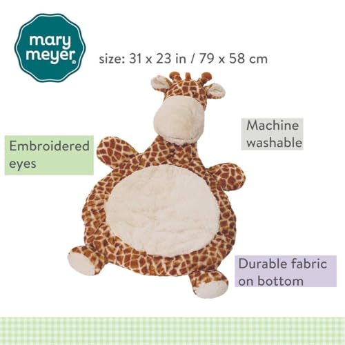 Image of Mary Meyer Bestever Baby Mat Cushioned Tummy Time Floor Play Mats for Babies and Toddlers, 31 x 23-Inches, Giraffe