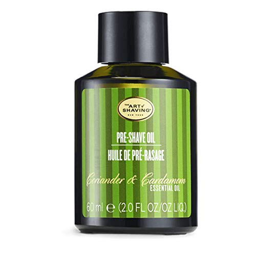 The Art of Shaving Pre Shave Beard Oil - Shaving Oil for Men, Protects Against Irritation and Razor Burn, Clinically Tested for Sensitive Skin, Coriander & Cardamom, 2 Ounce