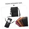 ROMISBABA Pu Leder Handytasche Mit Klappverschluss Transparentem Sichtfenster Kartenfach Großer Kapazität Umhängetasche Für Damen Und Herren #3