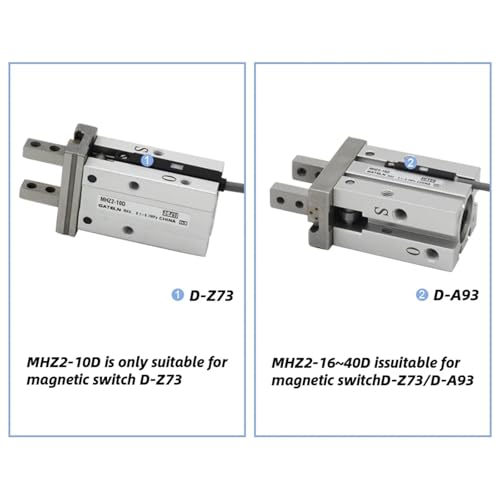 Pince pneumatique parallèle multi-doigts MHZ2 avec double effet - 7