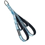 Vulken Cavo di fissaggio per tricipiti, 61 cm e 43,2 cm, due lunghezze, corda integrata, cinghie di estensione per tricipiti, attrezzature per fitness, maniglie per allenamento a casa, blu mimetico
