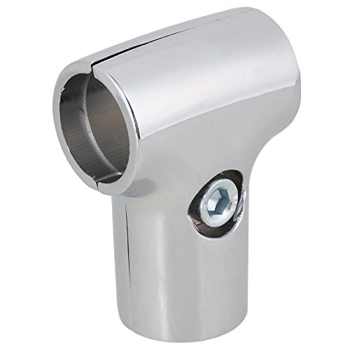 BQLZR plateado 25 mm de diámetro interior abrazadera soporte de andamio compuesto tubo conector en T