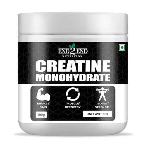 End2End Nutrition Micronised Creatine Monohydrate Powder | 33 Ser...