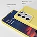 E Segoi Samsung Galaxy S21 Ultra Case, Liquid Silicone Gel Rubber Shockproof Case Soft Microfiber Cloth Lining Cushion Compatible with Galaxy S21 Ultra 5G 6.8 inch (Yellow)