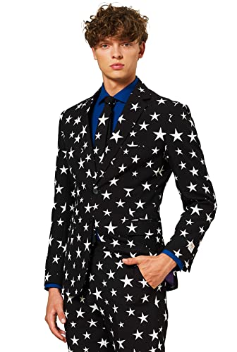 OppoSuits Men's Party Funny Crazy Prom Suit Costume - Jacket, Pants and Tie3