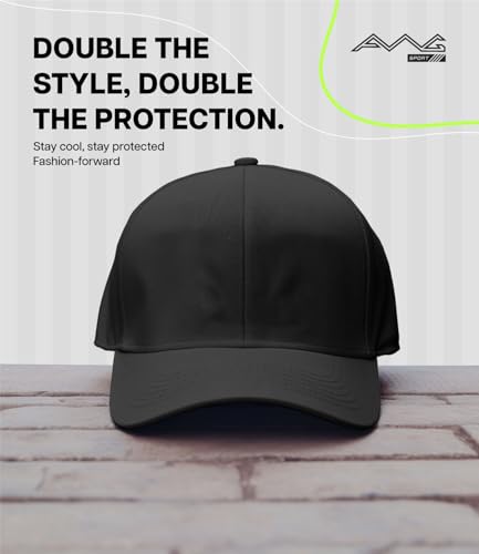 Image of AWG ALL WEATHER GEAR Baseball Cap for Men | UPF 50+ Sun Protection, Moisture-Wicking Sweat Band | Gym, Cricket, Golf Free Size for Teens, Men & Women