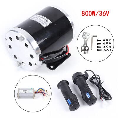 E-Bike Conversion silnik biurowy sterownik do skutera elektrycznego, zestaw śrub 2750 obr./min, silnik elektryczny z regulatorem gokart, zestaw do konwersji 36 V, 800 W