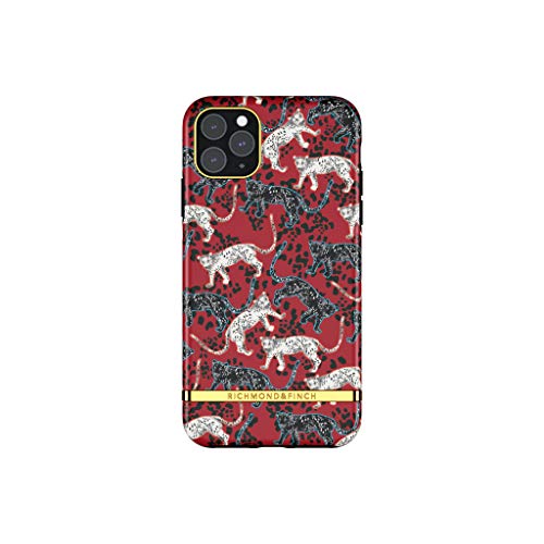 Coque iPhone 11 Pro Max Richmond & Finch Léopard Samba Rouge