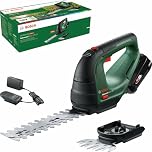 Bosch Cordless Grass Shear & Hedge Trimmer - AdvancedShear 18V-10 (1 x 2.0 Ah, 18 Volt System, cuts up to 85 m² per Battery Charge, with Shrub and Grass Shear Blades)