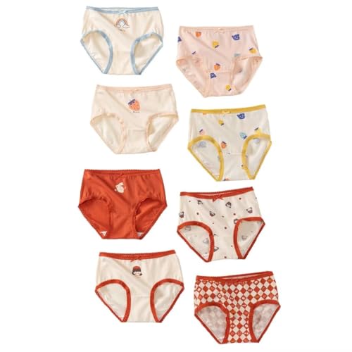 benetia Girls Underwear Size 6 Cotton 8-Pack Fashion