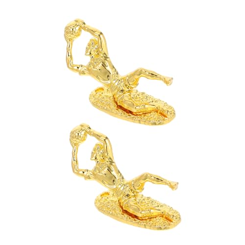 Abaodam 2pcs Golden Goalkeeper Trophy Cup Model Soccer Match Award Trophies for Souvenirs Desktop Decoration for Competitions Parties