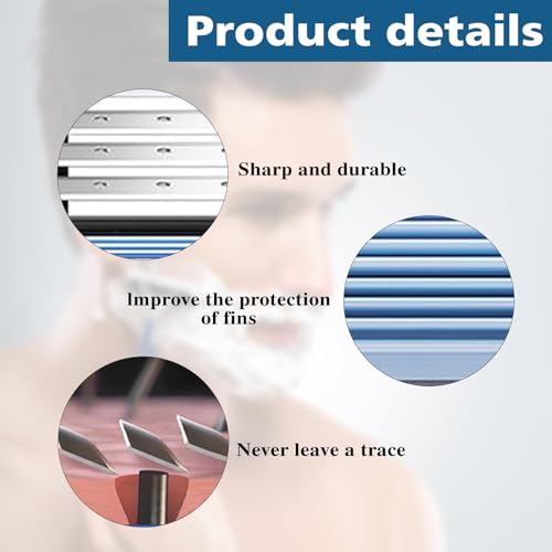 8 Stück Rasierklingen für Mach-3 Klingen,Ersatzklingen für Nassrasierer Herren,Manuelle Rasierklinge Rasierhobel Barber Intimate,Einfach zu Wechseln,Geeignet zum Reinigen,Ersatzrasierklingen Männer