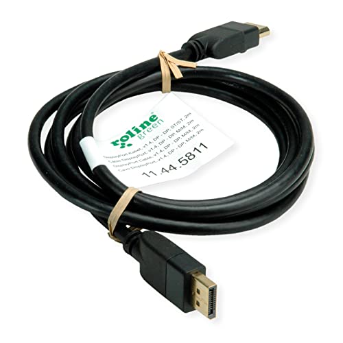 Cable DisplayPort v1.4 negro de 3m con conectores ST robustos y estables 3