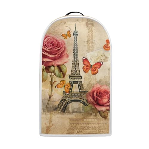Image of Talayituse Eiffel Tower Print Blender Dust Cover with Handle, Rose Butterfly Stand Mixer or Coffee Maker Appliance Cover Anti Fingerprint Dust Proof Stain Resistant Blender Cover for Home Kitchen