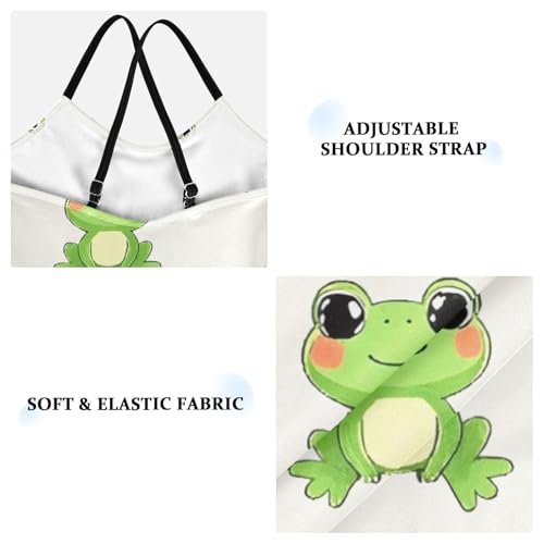 Image of Cartoon Frogs Girls One Piece Swimsuits Summer Quick Dry Beach Bathing Suit