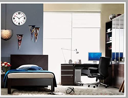 Horloge murale décorative et silencieuse avec grands chiffres lisibles