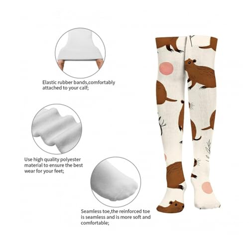 Long Thigh High Socks Cotton Warm Over The Knee Socks Tall Boot Stockings2