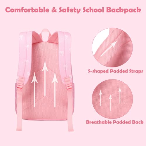 Kimwadalh Girls Backpack for School, Large Capacity Schoolbag for Primary - image 5