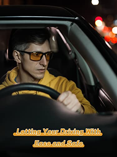Flutesan EXIN DECHENA 4 Pieces Night Driving Glasses Polarized Walking Glasses Anti Glare Driving Sunglasses thumb #6