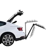 Garvee Fahrradhintenrahmen Für 4 Fahrräder, Q235 Schweißrohr B2004 Quadratrohr-Rahmen Mit Stabilisator & Riemen + 2 Sätze Sättel, Abmessungen 87 * 32.5 * 98 cm, Tragbarer Fahrradträger Für Autos