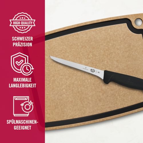 Victorinox Fibrox, Coltello per disossare, Coltello da Cucina Affilato, per Carne e Pollame, 15 cm, Lama Dritta, Rigido, Acciaio Inossidabile, Nero - immagine 5