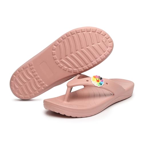 Image of YOHO Drizzle Soft Slippers for Women, Mild Acupressure, Lightweight, Anti Skid & Slip, Diabetic Footwear for Woman, Home Wear Bathroom Chappal for ladies | Waterproof Monsoon & Rainy Footwear