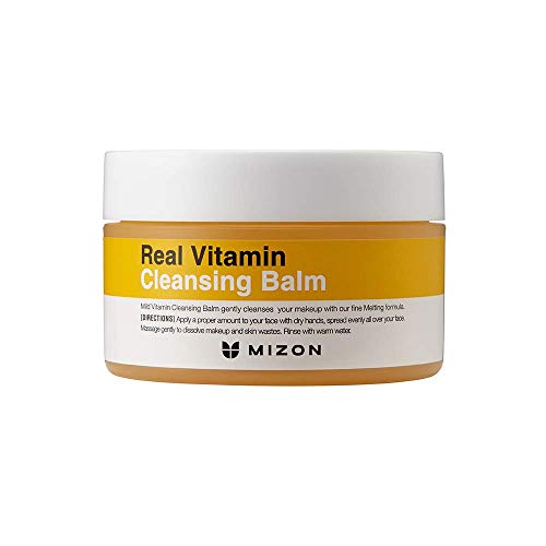 Mizon Real Vita Cleansing Balm, Moisturizing Honey Cleansing Balm, Relaxing Irritated and Sensitive Skin, Soft Melting Balm, High Nutrition Cleanse and Massage 100ml 3.38 fl oz