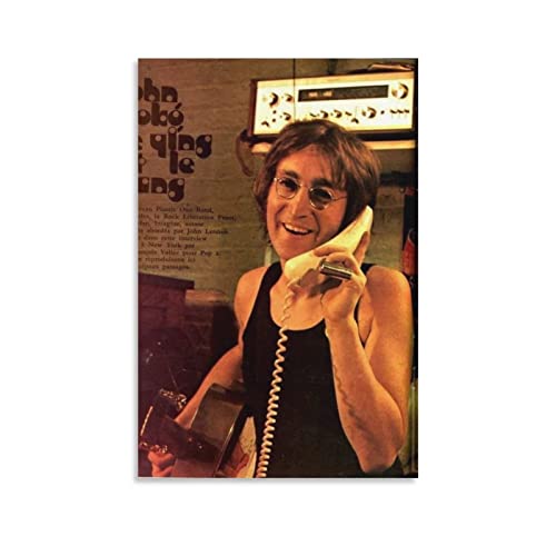 John Lennon (12) Poster vintage rétro imprimé sur toile à suspendre pour chambre à coucher, salon, décoration murale, 40… - Les Beatles, Paul McCartney, John Lennon, RIngo Starr, George Harrison John Lennon (12) Poster vintage rétro imprimé sur toile à suspendre pour chambre à coucher, salon, décoration murale, 40…