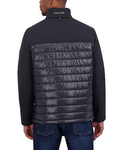 Image of Nautica Men's Lightweight Softshell Jacket - Bonded Fleece Lining, Regular, Big & Tall Sizes