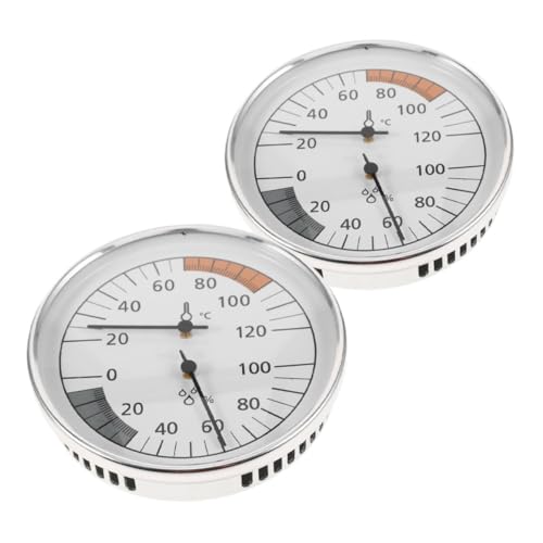 Yardenfun 2stücke Saunathermometer Und Hygrometer Thermometer Für Saunaräume Hygrometer Für Saunadampf Feuchtigkeitsmonitor Für Innensaunen Innentemperaturmessgerät Für Saunaräume