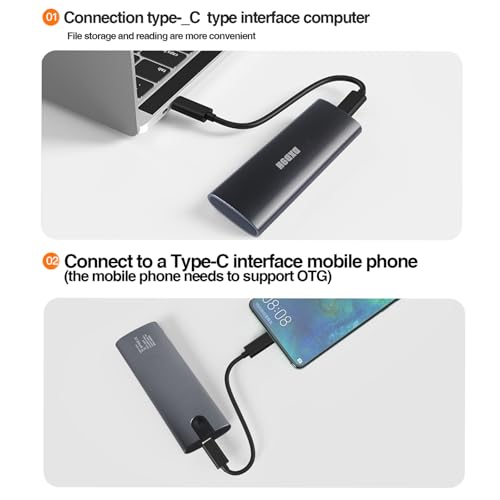 Carcasa externa para disco M.2 NVMe SATA SSD miniatura 5