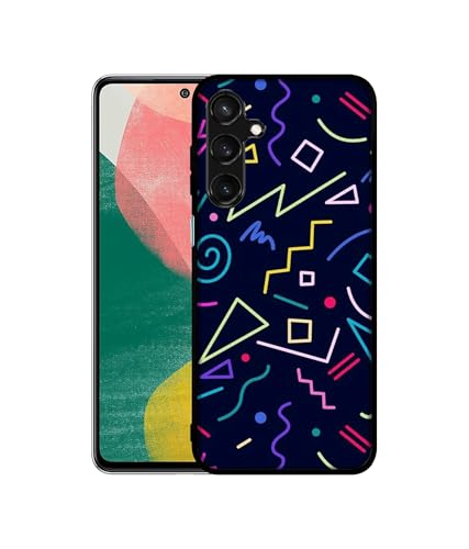 Image of Retro Abstract Design Premium 2D Printed Metal Back Case Cover for Samsung Galaxy F54 5G