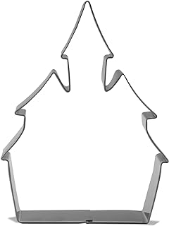 5 inch Halloween Castle Cookie Cutter - Stainless Steel