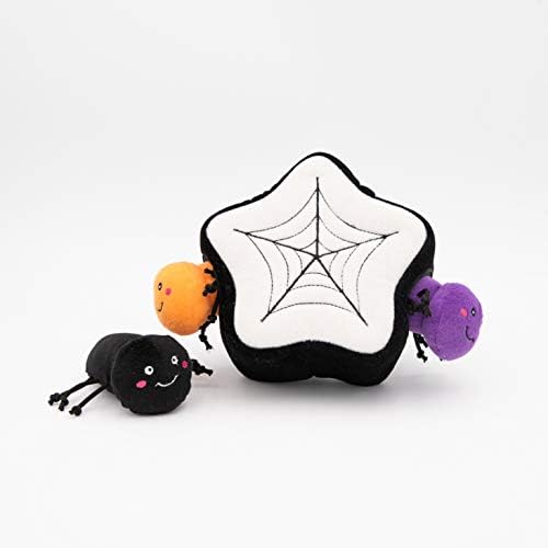 ZippyPaws Halloween Burrow Interactive Dog Toys - Hide and Seek Dog Toys and Puppy Toys, Colorful Squeaky Dog Toys, and Plush Dog…