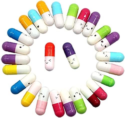 150 Pièces Capsule Message, Basicon Capsule Couleur Papier Pilule Message Capsule Lettre Capsules Gélules à Message pour Amoureux Romantique Cadeau Homme Femme, Couleur Aléatoire Cover
