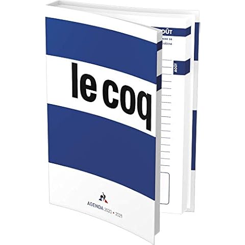 Le Coq Sportif 2020-2021 Daily Academic Diary 320 Pages 12 x 17 cm Soft Cover Blue [French Language] Cover