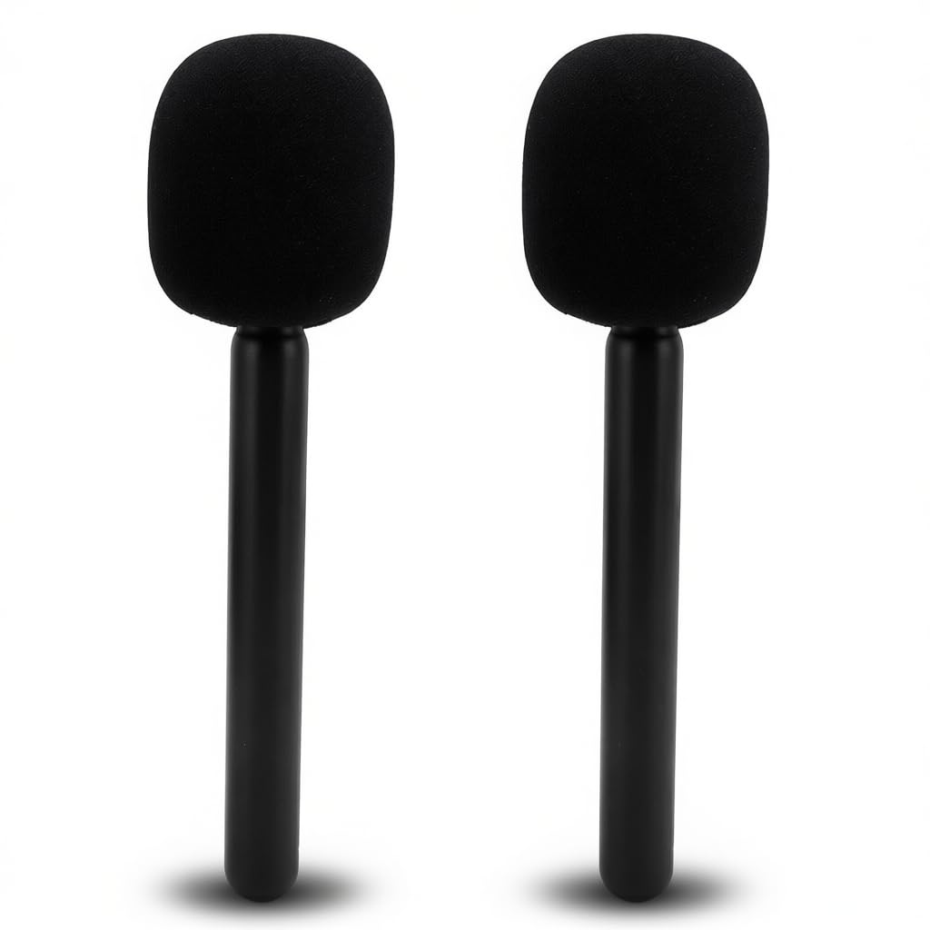 2 szt. Uchwyt Mikrofonu do Rode Wireless GO II, Uchwyt Mikrofonu Bezprzewodowego Lav do Hollyland Lark 150, Adapter Ręczny do Movo