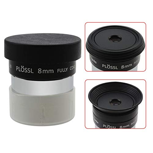 Astromania 1.25" 8Mm Plossl Telescope Eyepiece - 4-Element Plossl Design - Threaded For Standard 1.25Inch Astronomy Filters #TOP5