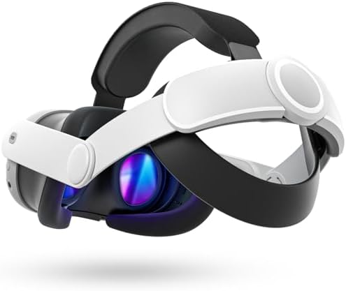 Maecker vr Pasek na Głowę Kompatybilny do Quest 3 Pasek na Głowę do Quest 3 Akcesoriów Wygodny Stabilny Pasek Elite