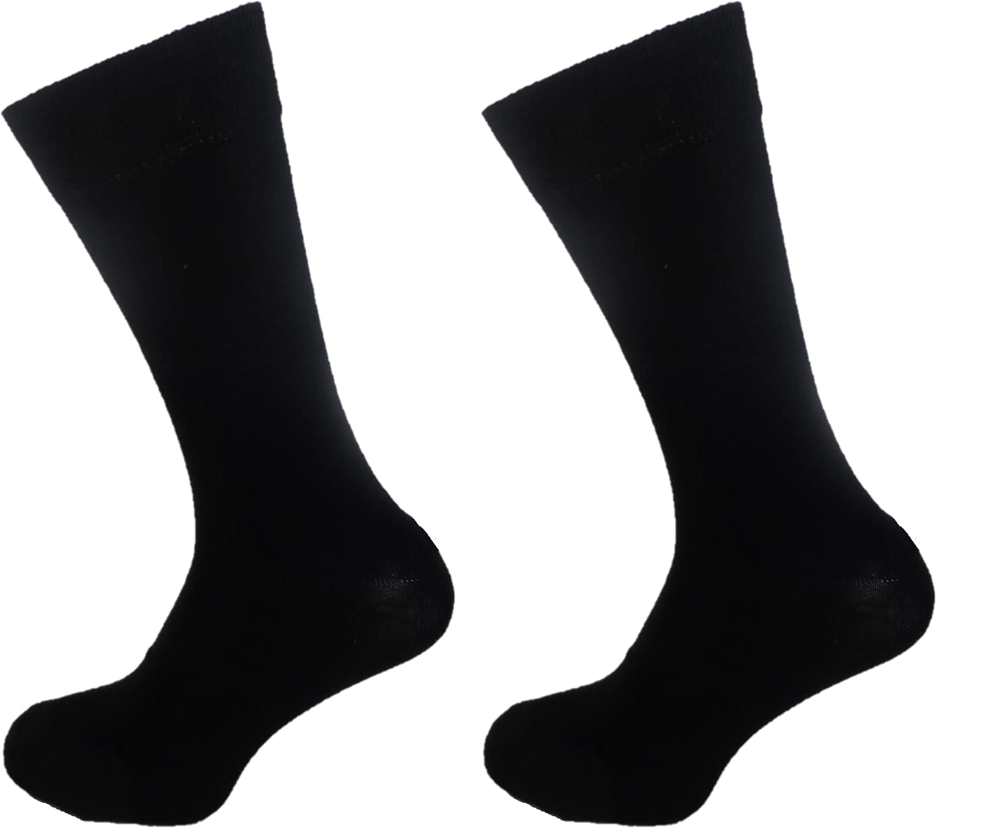 Mazeys Men's Black 2 Pair Pack Plain Mod Socks (As8, Alpha, One_size, Regular, Regular, )