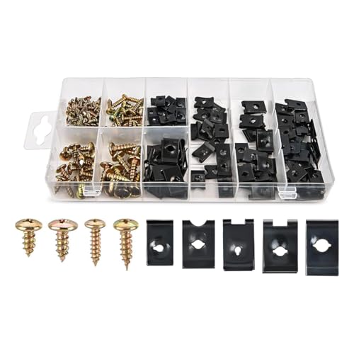 Namvo Pack of 170 Thread Clip Nut Set