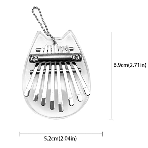 Mini Kalimba Mini Piano Pouce 8 clés Kalimba Doigt Piano Piano Acrylique Cristal Kalimba Piano Chinchilla Forme… - Les Beatles, Paul McCartney, John Lennon, RIngo Starr, George Harrison Mini Kalimba Mini Piano Pouce 8 clés Kalimba Doigt Piano Piano Acrylique Cristal Kalimba Piano Chinchilla Forme… – Image 3