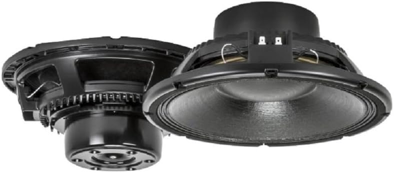 RCF MB12N405 12-inch Neo Mid Bass Woofer with Hypervented 1000-Watt Rms 2000-Watt Peak 4" Fiberglass Aluminum Voice Coil Dual Forced Air Vent 8-Ohm