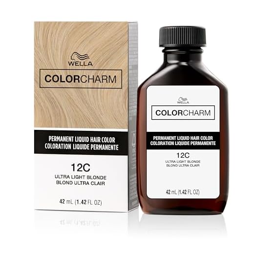WELLA colorcharm Permanent Liquid Hair Color for Gray Coverage, 12C Ultra Light Blonde