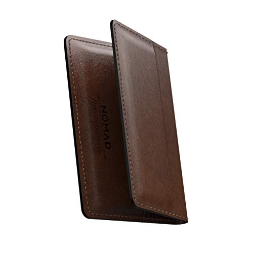 Nomad Wallet with Integrated Tile | Rustic Brown Horween Leather