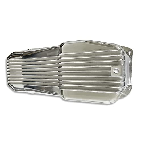 Demotor Performance Polished Aluminum Finned Oil Pan Kit Bolts Plug Fits Sb Chevy 327 350 Sbc 1955-79 #TOP3