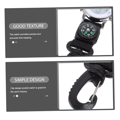 Reloj digital mosquetón de nylon Alipis para mochileros y running 6